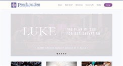 Desktop Screenshot of proclamation.org