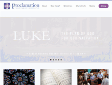 Tablet Screenshot of proclamation.org